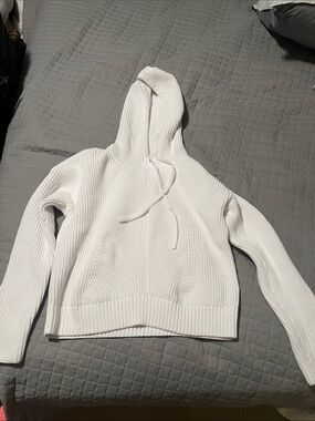 Banana republic crop sweater with hood